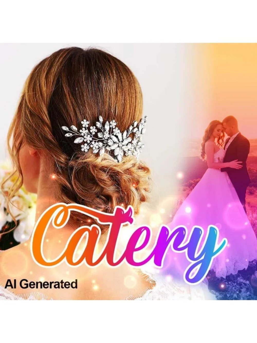 Elegant Rhinestone Bridal Hair Comb - Flower Wedding Clip Accessory for Brides